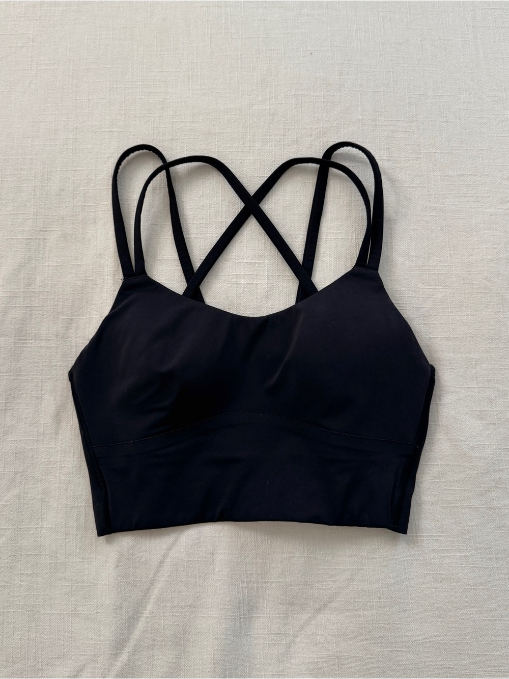 Lululemon Like a Cloud Longline Bra - Black, Size 2